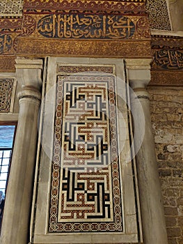 Mural at Qalawun complex entrance photo